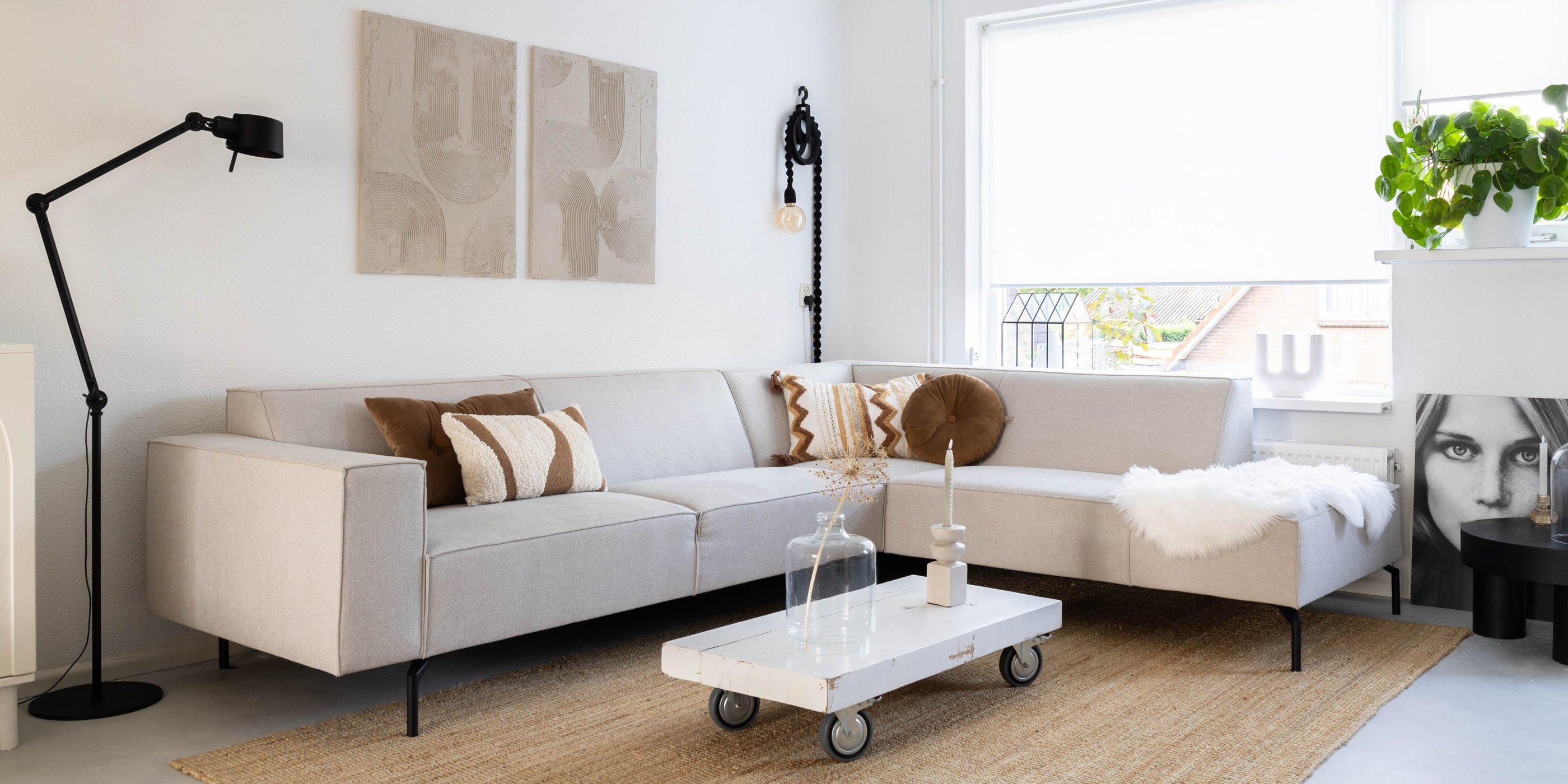 Hoekbank Nord By SIDDE - grijze bank - licht wonen Hoekbank Nord By SIDDE - grijze bank - licht wonen