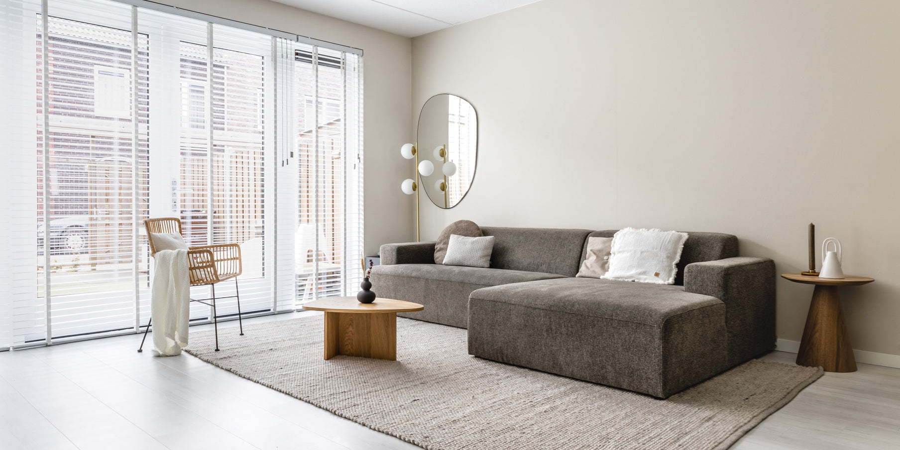 Nieuwbouwhuis inrichting - woonkamer inspiratie - designbank Moa By SIDDE